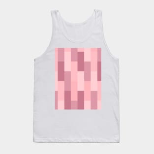 Pink Shades Geometric Tile Design Tank Top